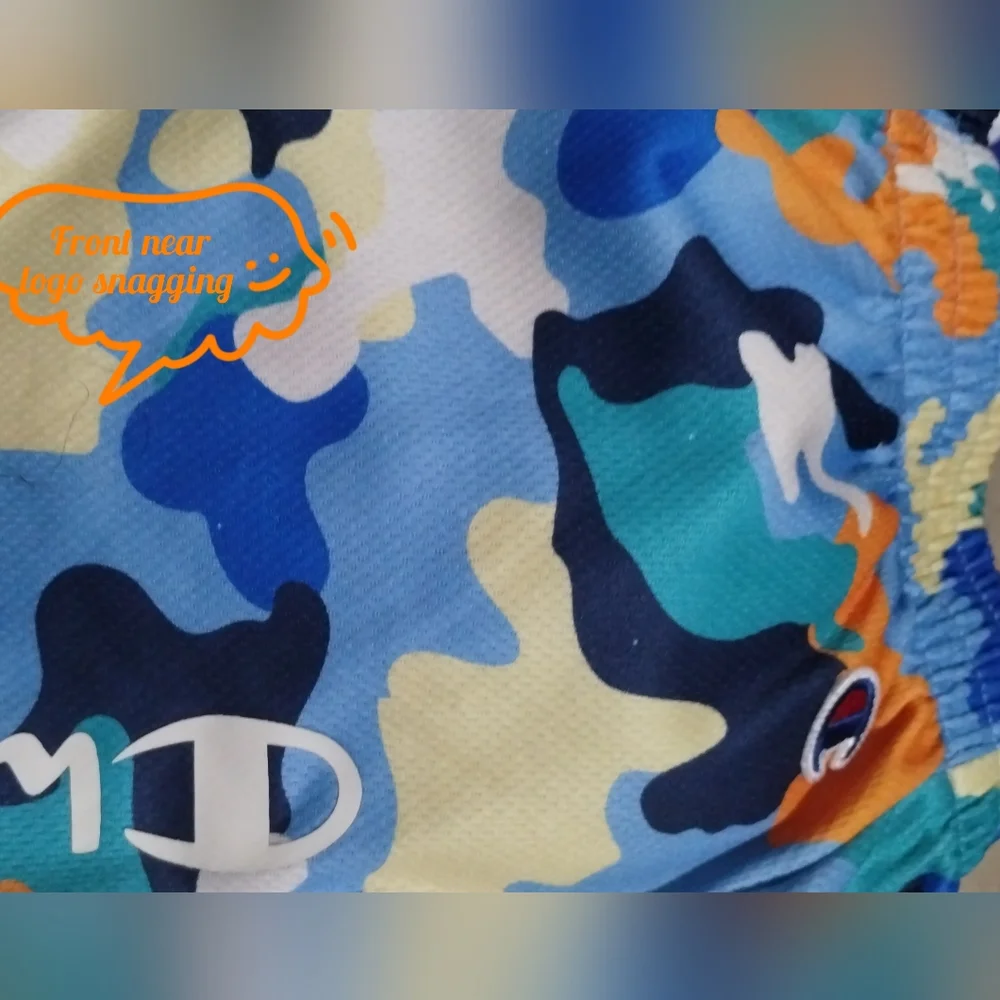 -Champion Colorful Camo Street wear Basic Short Boy 7 Authentic athletic wear - Picture 16 of 16